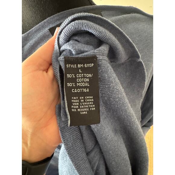 BEDO Blue Lightweight Cardigan Size Large - Picture 5 of 5